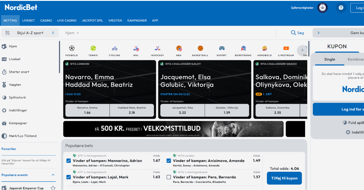 NordicBet sports betting